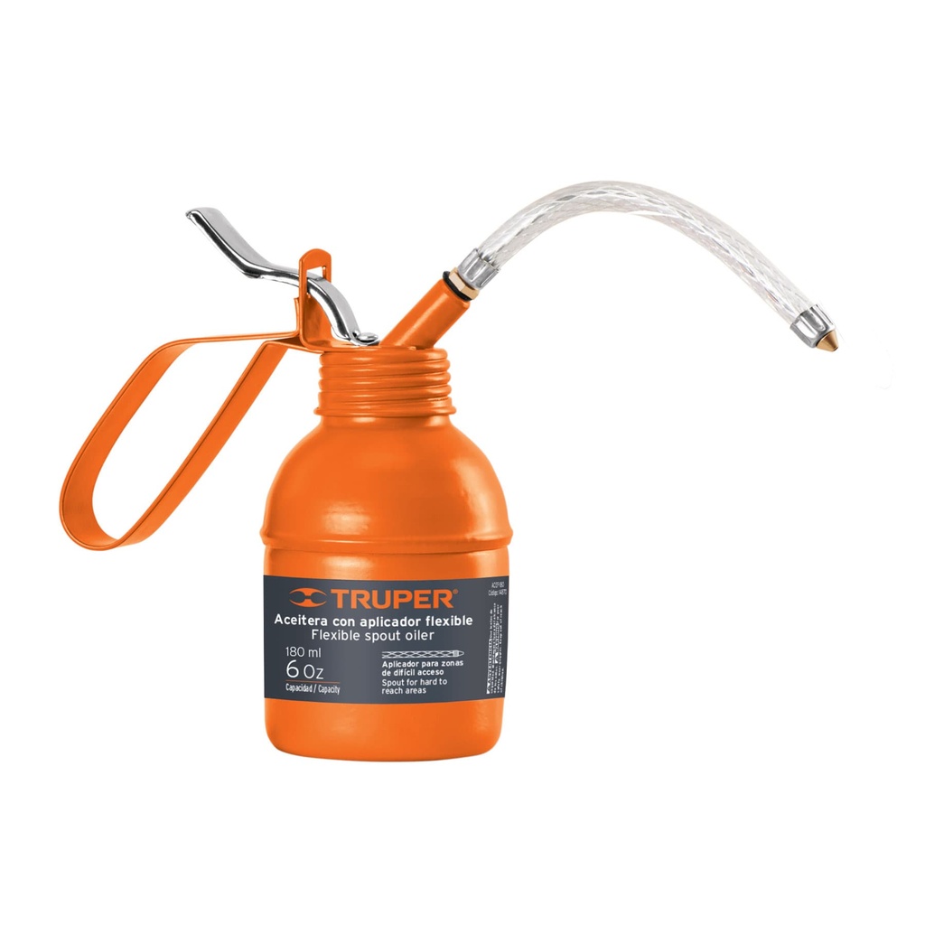 [14872] Aceitera de 300 ml (10 oz) con aplicador flexible, Truper