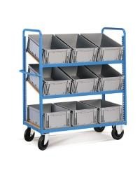[FCHP20616 04] Carro completo Azul | c/cont c/piso+3 niveles, Storage Compat