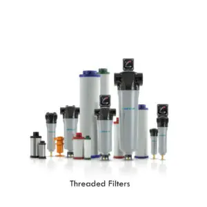 [8102855865] Filtro coalescente | carcasa azul FS 321 (N1 1/2) - CP Tamaño 12 Grado S 151.4L/S 321CFMs 1 1/2” Conexión NPT, Chicago Pneumatic