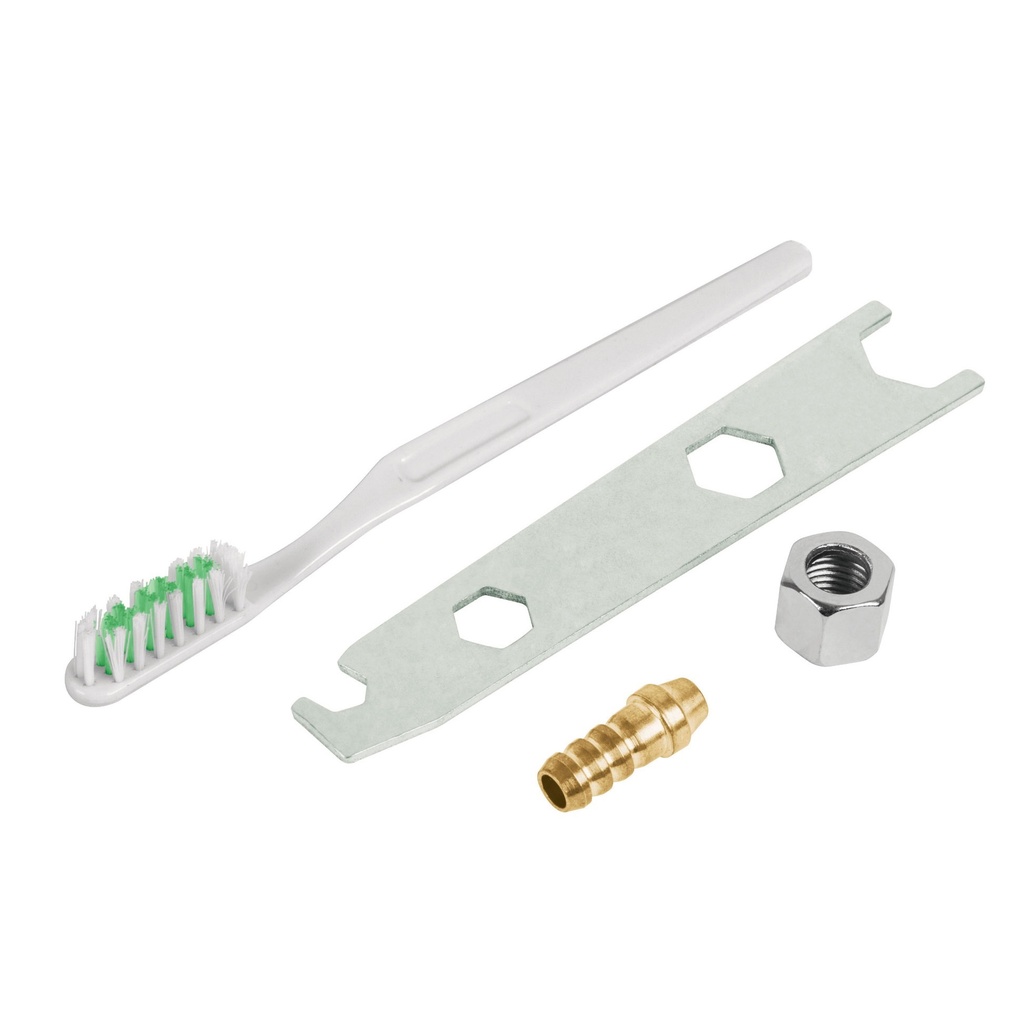 [19511] Kit de Accesorios (llave, cepillo, tuerca y espiga) p/PIPI-26 y 27, Truper