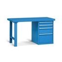 Banco color Azul - Serie Work | 1500x0800x0840Hmm M.MULTI, Storage Compat